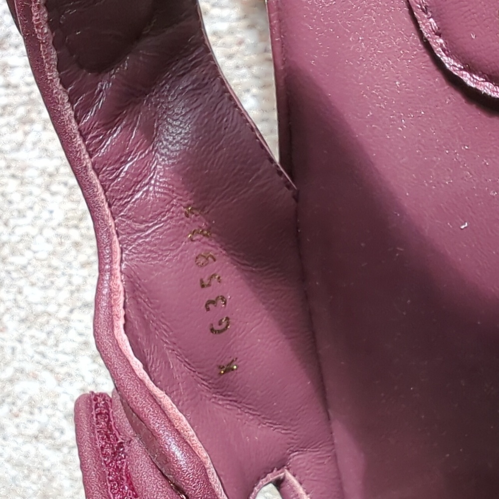 CHANEL Burgundy leather Dad sandals - Picture 8 of 17